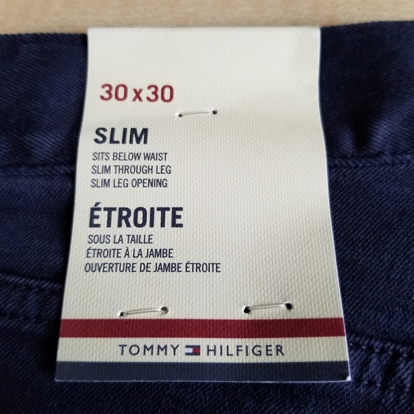 🆕️Tommy Hilfiger Denim SLIM Navy Blue 30x30 - Picture 5 of 7